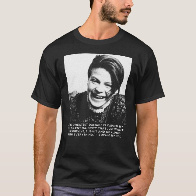 Camiseta Sophie Scholl - Patriota Freigeista do FreeThinker (Frente)