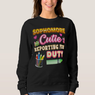 Camiseta Sophomore Cutie Relatando O Dever De Professora Ba