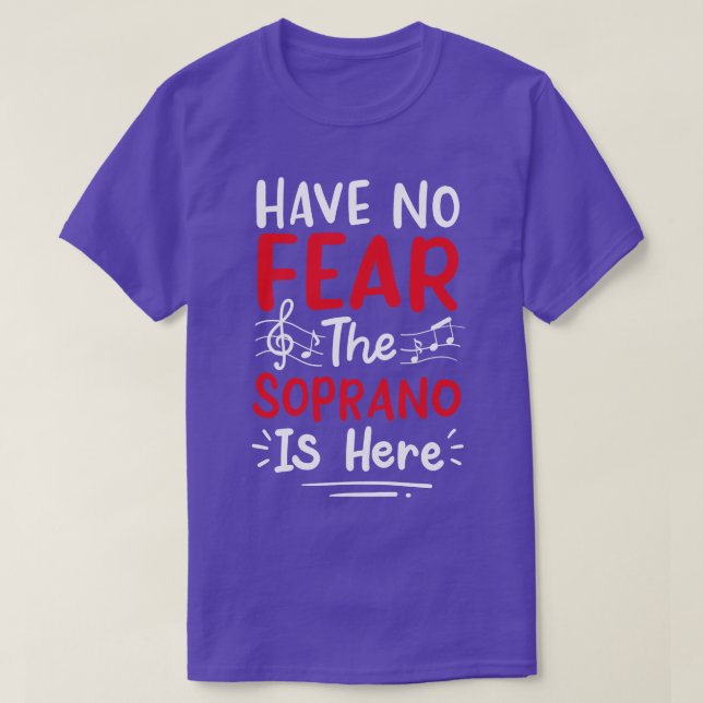 Camiseta Soprano Corir Singer (Frente do Design)