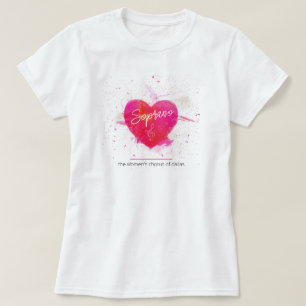 Camiseta Soprano - Parte Cantora Musical do Coração