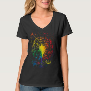 Camiseta Soprar-me Dandelion Apenas Tatuagem Seta Respire R