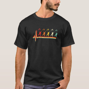 Camiseta Sopro De Golfe Distante Retro Vintage Pulso De Pul
