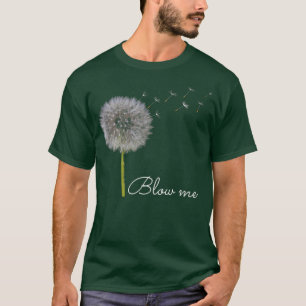 Camiseta Sopro-me Dandelion Engraçado