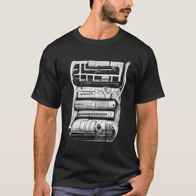 Camiseta Soquete de Lápis Mecânico Complexo de Engenharia (Frente)