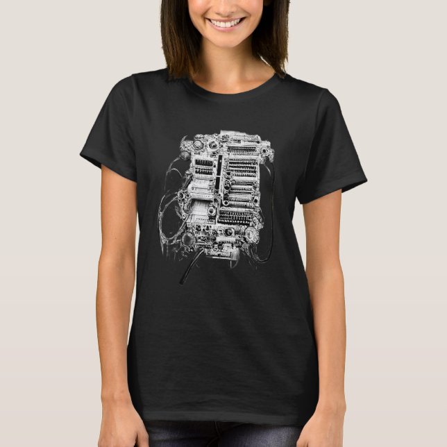 Camiseta Soquete de Lápis Mecânico Complexo de Engenharia (Frente)