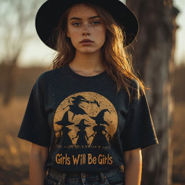 Camiseta Sorcière - Raparigas Serão Feministas Bruxas