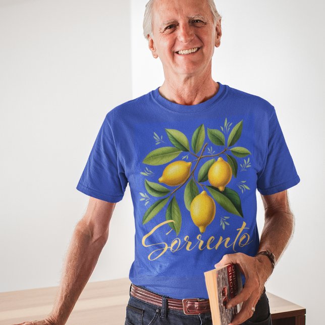 Camiseta Sorrento Lemon Branch Elegante Italiano (Criador carregado)