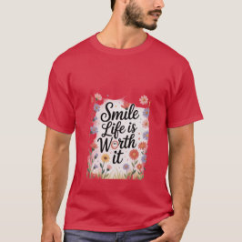 Camiseta Sorria, a vida vale a pena