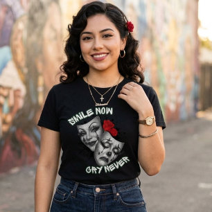 Camiseta Sorria agora chore nunca