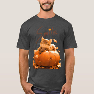 Camiseta Sorria amigos do Halloween do Gatinho