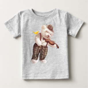 Camiseta Sorria Cão Jogando Violino