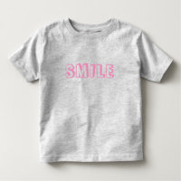 "Sorria" cinza rosa