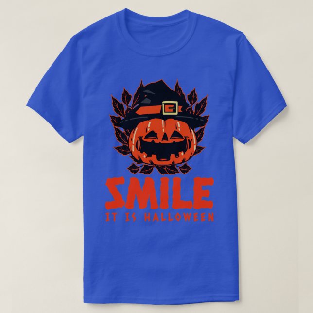 Camiseta Sorria É Halloween1 (Frente do Design)