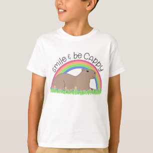 Camiseta Sorria e seja Cappy feliz, capybara