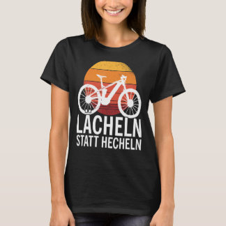 Camiseta Sorria em vez da bicicleta E e e mountain bike