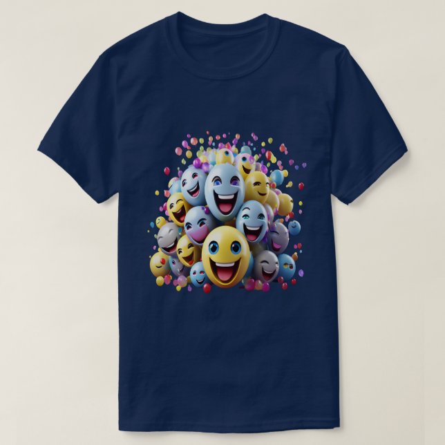 Camiseta Sorria Emojes (Frente do Design)