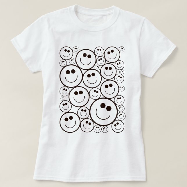 Camiseta Sorria emoji (Frente do Design)
