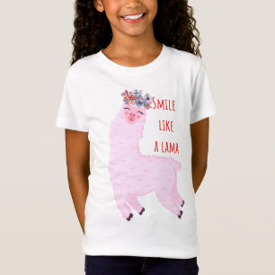 Camiseta Sorria Engraçado Como um Lama