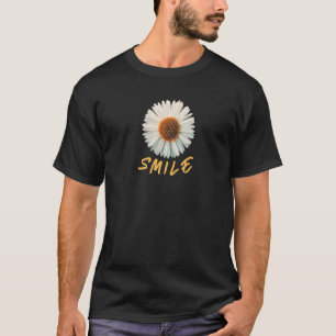 Camiseta Sorria Grande Margarida flor feliz Fãs do Daisies