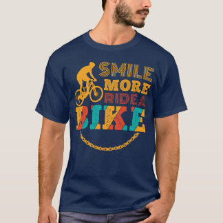 Camiseta Sorria mais uma bicicleta Bicicleta Ciclista Bicic