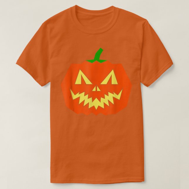 Camiseta Sorria Pumpkin Halloween Jack O Lanterna Face (Frente do Design)