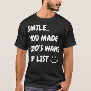 Camiseta Sorria Que Fez A Acordar De Deus Listar Jesus Cris