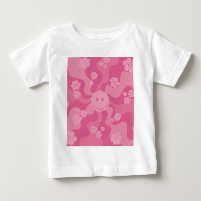 Camiseta Sorria - Rosa (Frente)