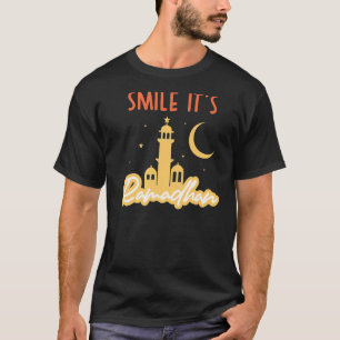 Camiseta Sorria Seu Rama Islâmico Ramadã Eid Mubarak Islâmi