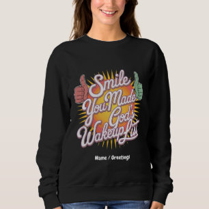 Camiseta Sorria! Você fez Design de Uplifting List de Deus