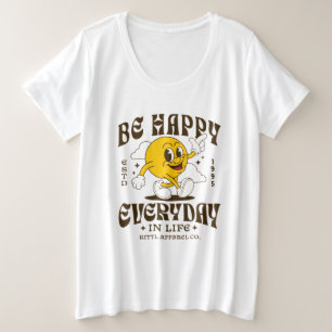 Camiseta Sorridente Café Be Happy , Vibração Posit