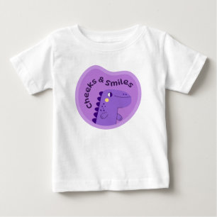 Camiseta Sorridente de Dinossauro Fofo