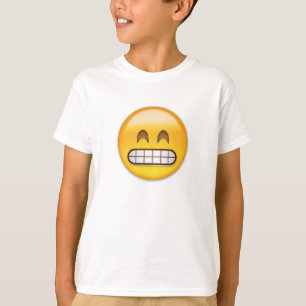 Camiseta Sorrindo a cara com olhos de sorriso Emoji
