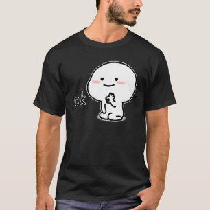 Camiseta Sorrindo E Dizendo OK Cara Bonita Homens Mulheres 
