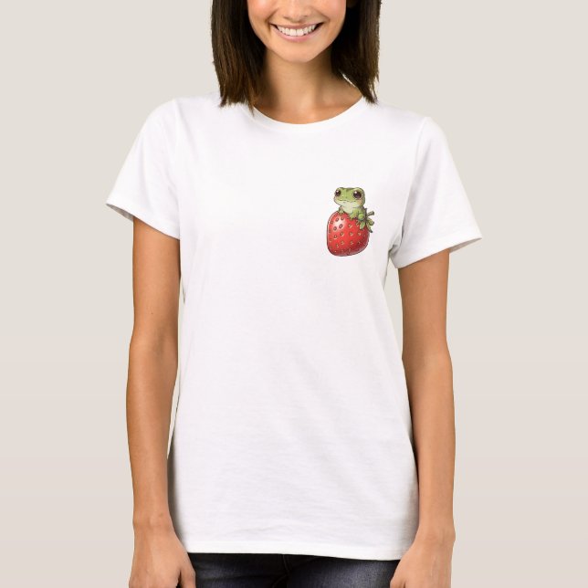 Camiseta Sorrindo Sapo Morango (Frente)