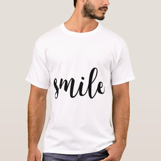Camiseta sorrir amigo engraçado (Frente)