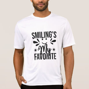 Camiseta Sorrir é meu favorito, sorrir é meu favorito