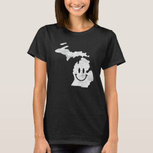 Camiseta Sorrir Em Mi U2013 Michigan Happy Face