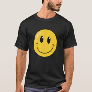 Camiseta Sorriso Bonito Face Feliz Para Mulheres Homens Cri