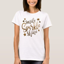 Camiseta Sorriso Brilho Resplandeça