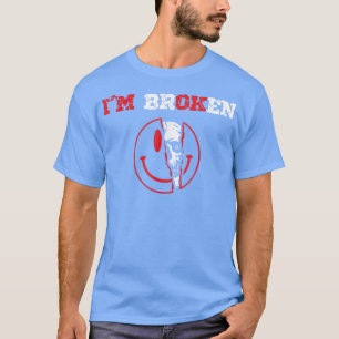 Camiseta Sorriso Confuso Im Doença Invisível Quebrada Im OK