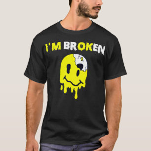 Camiseta Sorriso Confuso Sou uma Doença Invisível Quebrada