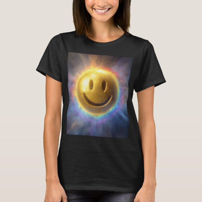 Camiseta Sorriso Cósmico de Alinhamento (Frente)