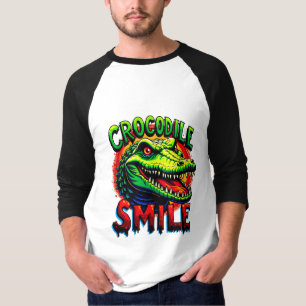 Camiseta "Sorriso crocodilo alegre - Divertido e Whimical
