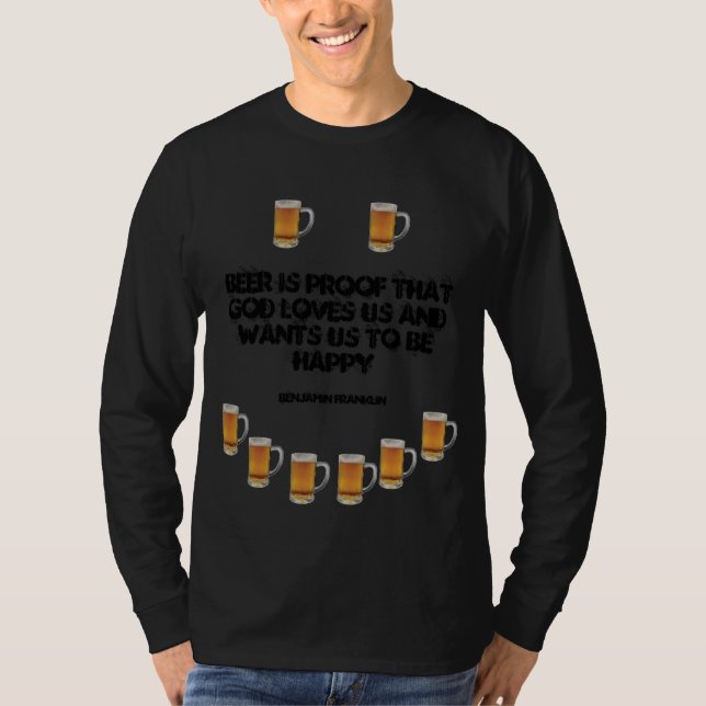 Camiseta Sorriso da cerveja (Frente)