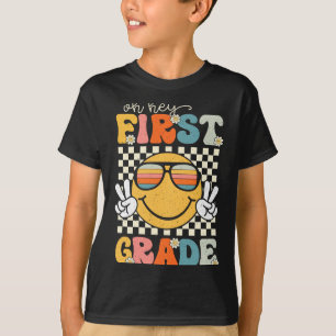 Camiseta Sorriso da primeira série retrô volta à escola 1ª