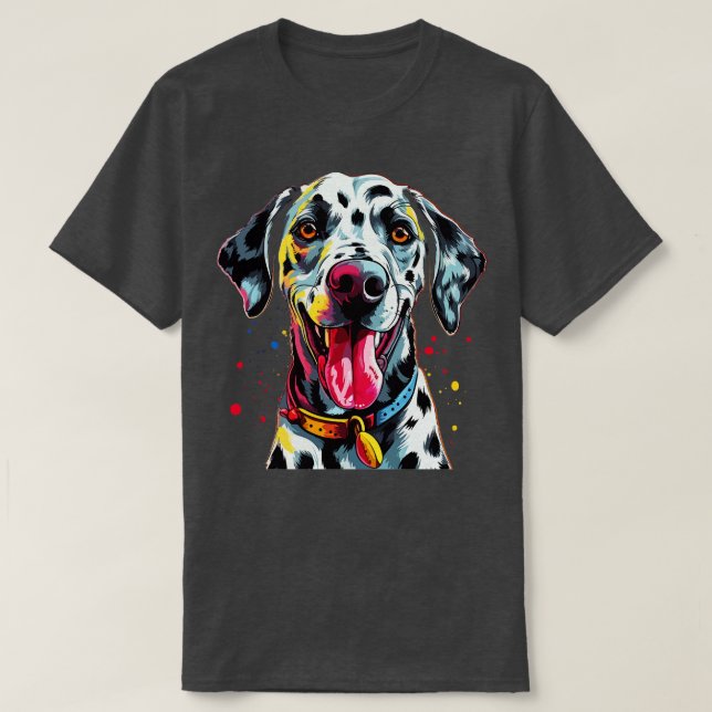 Camiseta Sorriso Dalmático (Frente do Design)