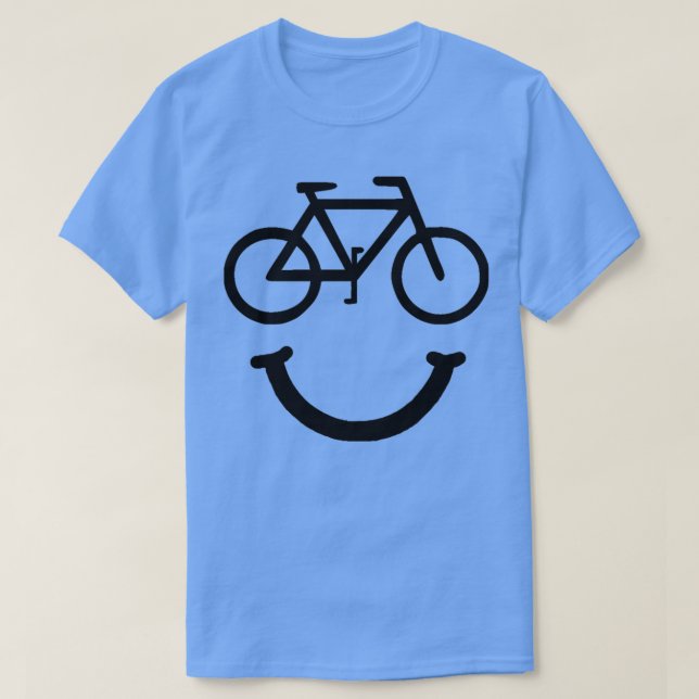Camiseta Sorriso de bicicleta (Frente do Design)