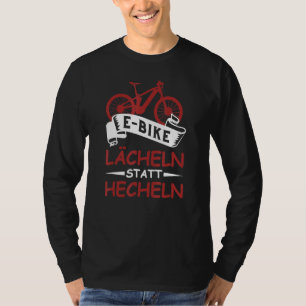 Camiseta Sorriso De Bicicleta Elétrica E De Bicicleta Em Ve