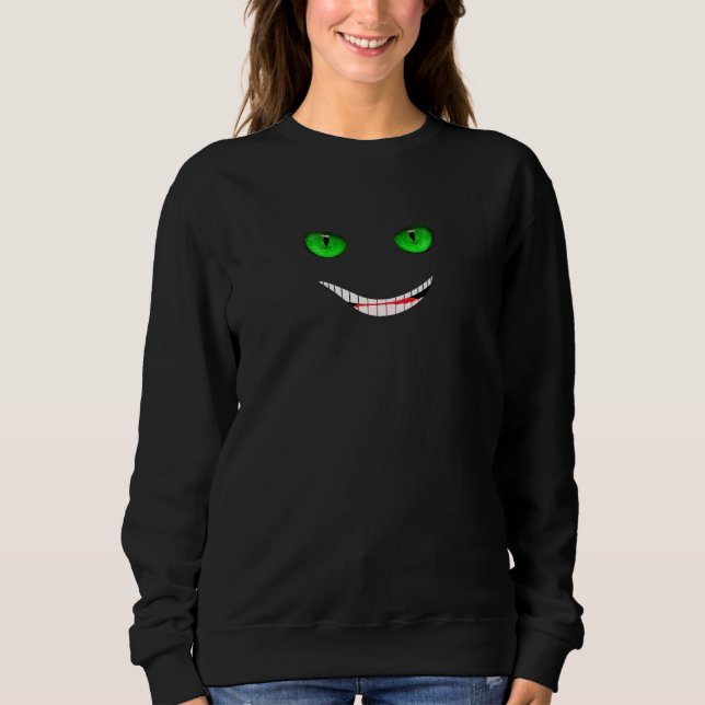 Camiseta Sorriso de Cheshire Verde (Frente)
