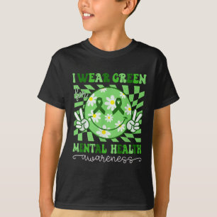 Camiseta Sorriso de Consciência da Saúde Mental Hippie Veri